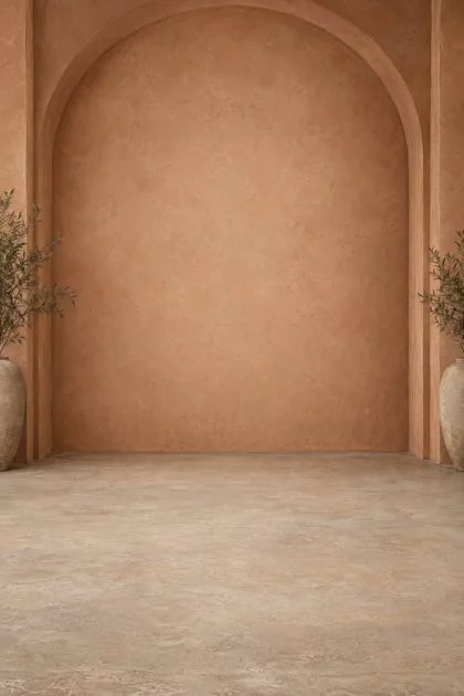 Terracotta Vault Studio backdrop