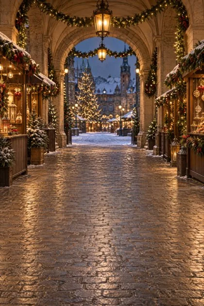 Holiday Grandeur digital backdrop preview