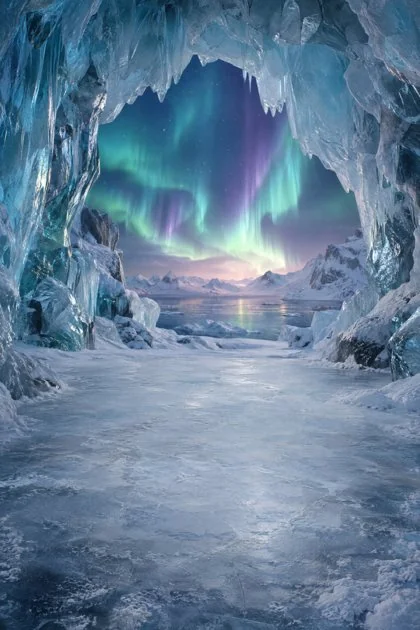Winter Wonder Stories digital backdrop preview